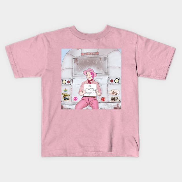 "The Starving Artist" Album Art Kids T-Shirt by Pink's Mercantile  